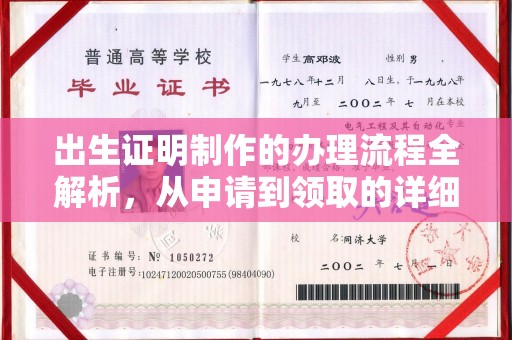 望城出生证明制作的办理流程全解析，从申请到领取的详细指南